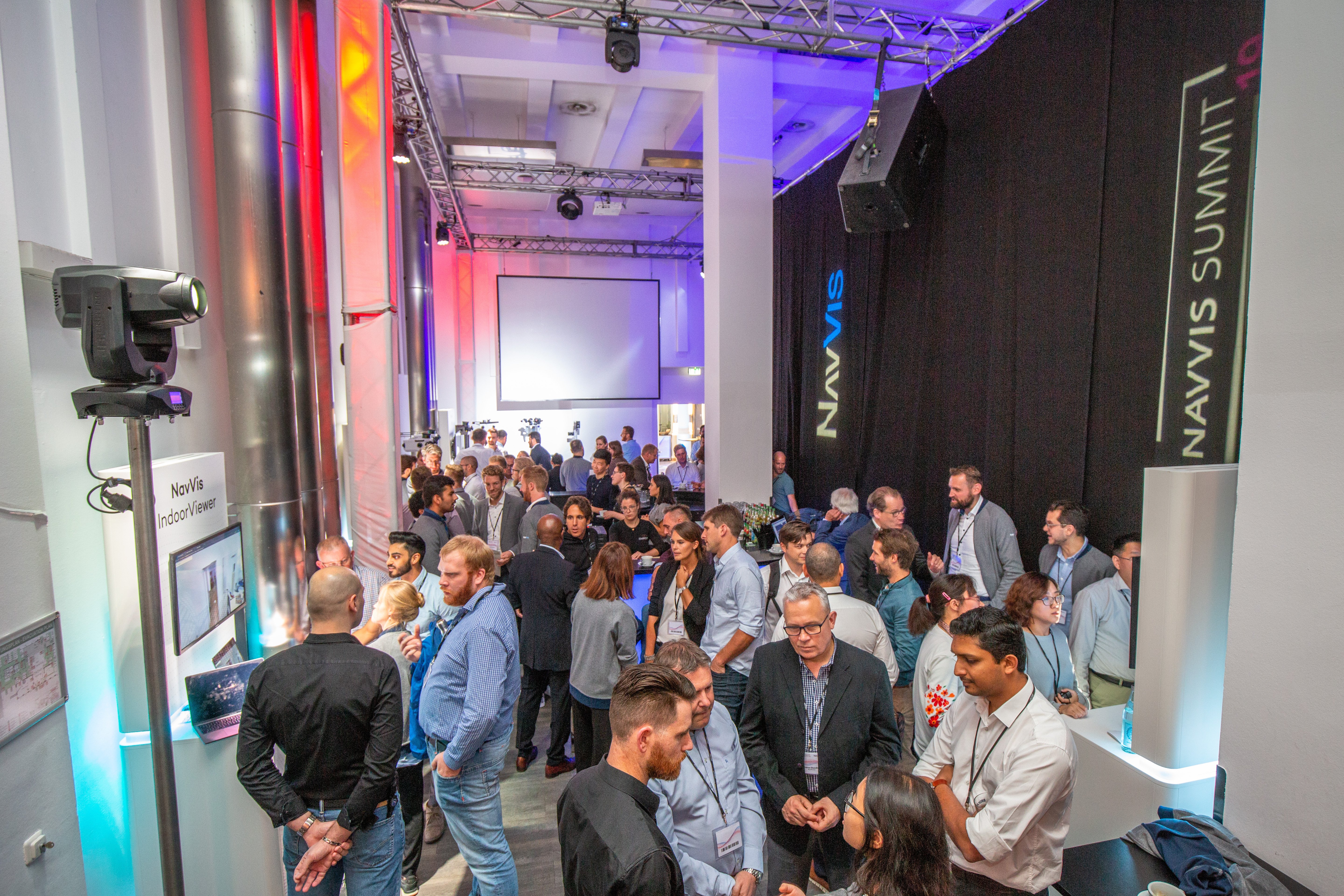 Attendees engaged in some intense networking at the NavVis Summit19.