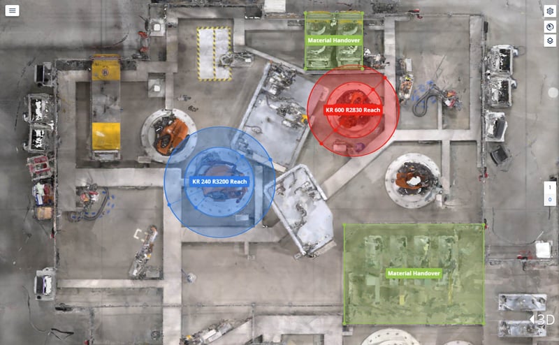 Analysis for space utilization using circle measurement 