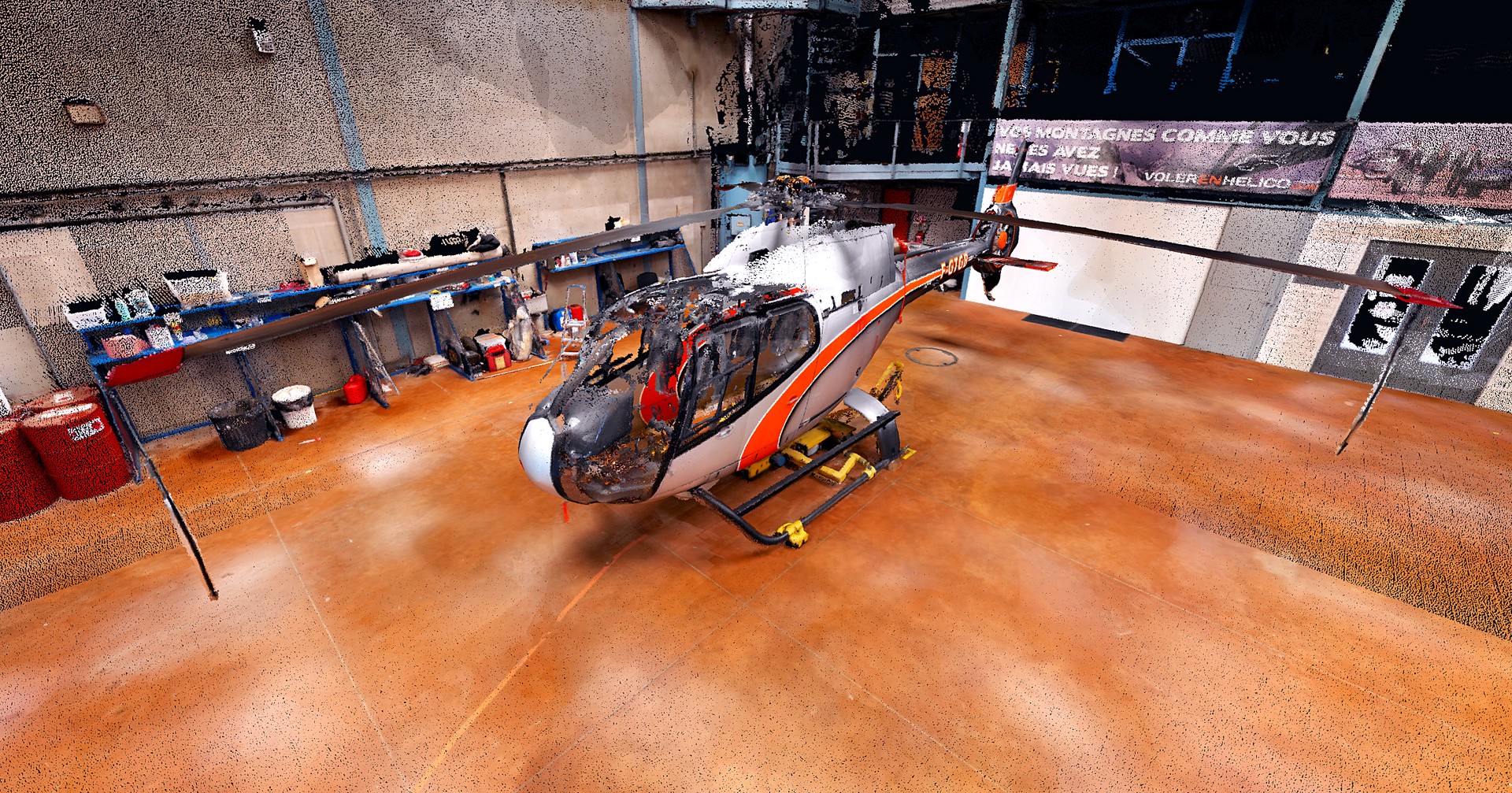 How My Digital Buildings optimized space in a helicopter hangar