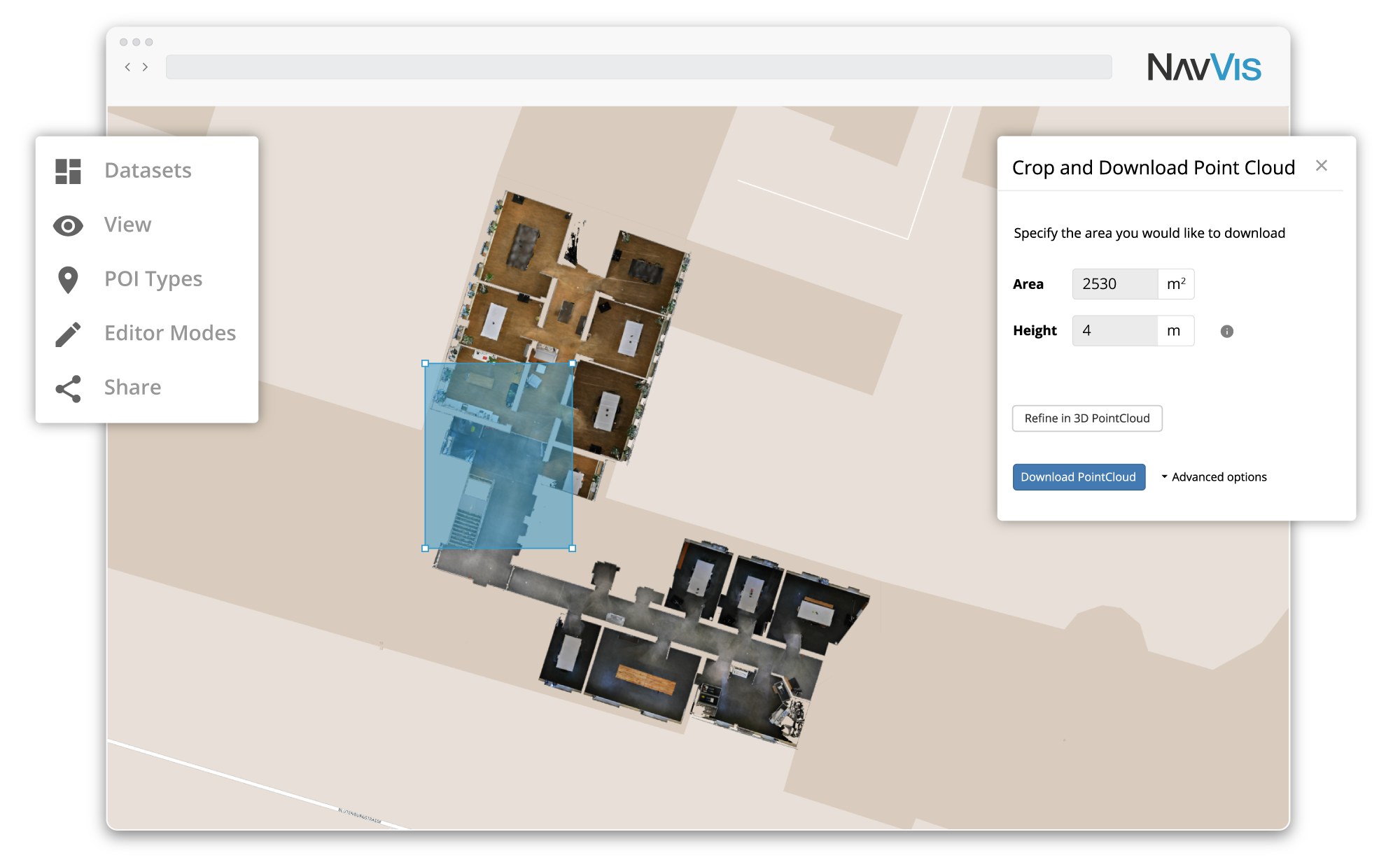 NavVis-web-based-3D-building-visualization