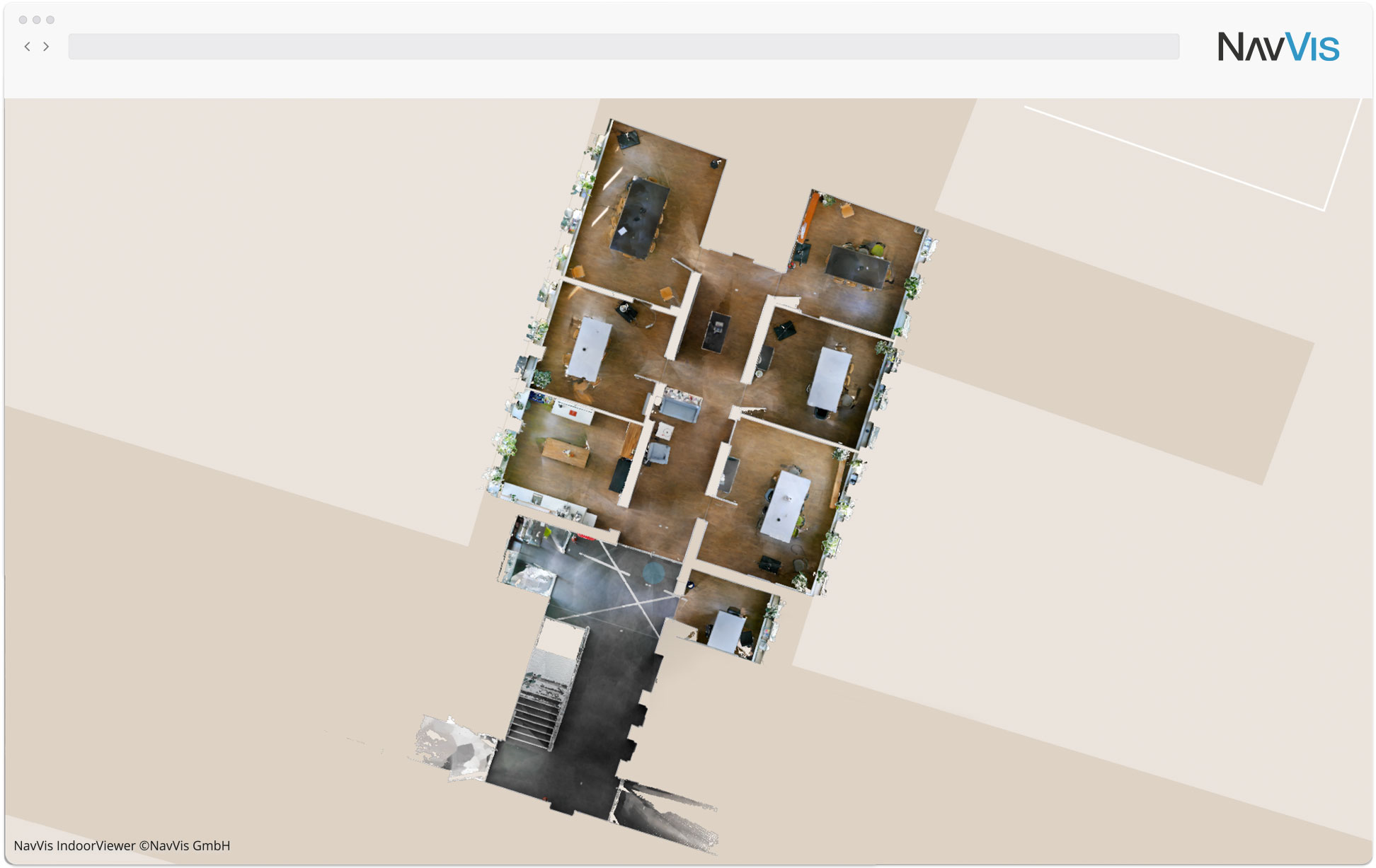 NavVis IndoorViewer Interactive Floor plan